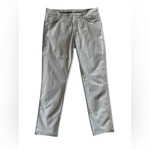 Peter Millar EB66 Pants Men’s 35x32 Beige Performance 5 Pocket Chino Golf